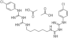 structure of CAS# 206986-79-0, 醋酸氯己定