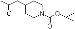 structure of CAS# 206989-54-0, 4-(2-氧代丙基)哌啶-1-羧酸叔丁酯