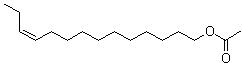 structure of CAS# 20711-10-8, (Z)-11-十四碳烯-1-醇乙酸酯