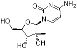 structure of CAS# 20724-73-6, 2'-C-甲基胞嘧啶核苷
