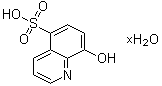 structure of CAS# 207386-92-3, 8-Hydroxy-5-quinolinesulfonic acid hydrate