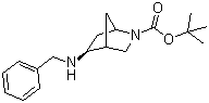 structure of CAS# 207405-64-9, (1R,4R,5R)-rel-5-[(苯甲基)氨基]-2-氮杂双环[2.2.1]庚烷-2-羧酸叔丁酯