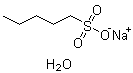 structure of CAS# 207605-40-1, 1-Pentanesulfonic acid sodium salt monohydrate