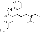 CAS # 207679-81-0, (R)-5-Hydroxymethyl tolterodine, 3-[(1R)-3-[Bis(1-methylethyl)amino]-1-phenylpropyl]-4-hydroxybenzenemethanol
