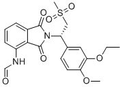 CAS # 2077897-94-8, Apremilast N-formyl impurity, N-Desacetyl-N-formyl Apremilast,N-[2-[(1S)-1-(3-Ethoxy-4-methoxyphenyl)-2-(methylsulfonyl)ethyl]-2,3-dihydro-1,3-dioxo-1H-isoindol-4-yl]-formamide