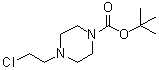 structure of CAS# 208167-83-3, 4-(2-氯乙基)哌嗪-1-羧酸叔丁酯
