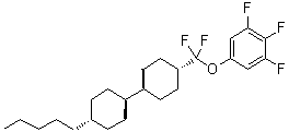 structure of CAS# 208338-52-7, 5-[二氟[(反式,反式)-4'-戊基[1,1'-联环己烷]-4-基]甲氧基]-1,2,3-三氟苯