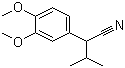 structure of CAS# 20850-49-1, 3-甲基-2-(3,4-二甲氧基苯基)丁腈