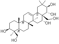 CAS # 20853-07-0, Protoescigenine, Protoaescigenin, (3beta,4beta,16bta,21beta,22alpha)-Olean-12-ene-3,16,21,22,23,28-hexol