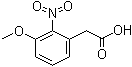 structure of CAS# 20876-31-7, 3-甲氧基-2-硝基苯乙酸