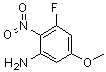 structure of CAS# 2091140-87-1, 3-Fluoro-5-methoxy-2-nitrobenzenamine