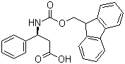 structure of CAS# 209252-15-3, Fmoc-(S)-3-Amino-3-phenylpropionic acid