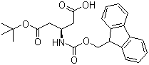 structure of CAS# 209252-17-5, Fmoc-L-beta-glutamic acid 5-tert-butyl ester