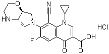 structure of CAS# 209342-41-6, Finafloxacin hydrochloride