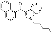 structure of CAS# 209414-07-3, 1-戊基-3-(1-萘甲酰基)吲哚