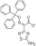 CAS # 209467-88-9, (alphaZ)-5-Amino-alpha-[(triphenylmethoxy)imino]-1,2,4-thiadiazole-3-acetic acid ion(1-)