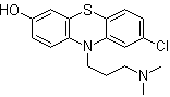 CAS # 2095-62-7, 7-Hydroxychlorpromazine, 7-Hydroxy-2-chloropromazine, NSC 131053