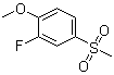 structure of CAS# 20951-14-8, 2-氟-4-(甲磺酰基)苯甲醚