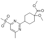 CAS # 2097133-29-2, methyl 1-Methoxy-4-(4-methyl-6-(methylsulfonyl)pyrimidin-2-yl)cyclohexane-1-carboxylate