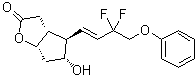 structure of CAS# 209861-01-8, (3aR,4R,5R,6aS)-4-[(1E)-3,3-二氟-4-苯氧基-1-丁烯基]六氢-5-羟基-2H-环戊二烯并[b]呋喃-2-酮