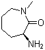 structure of CAS# 209983-96-0, (3S)-3-氨基六氢-1-甲基-2H-氮杂卓-2-酮