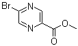 structure of CAS# 210037-58-4, 5-Bromopyrazinecarboxylic acid methyl ester
