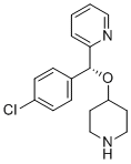 CAS # 210095-55-9, (R)-2-((4-Chlorophenyl)(piperidin-4-yloxy)methyl)pyridine