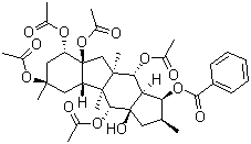 CAS 登录号：210108-91-1, 5,8,9,10,14-Pentaacetoxy-3-benzoyloxy-15-hydroxypepluane