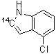 CAS 登录号：210110-92-2, 4-氯-1H-吲哚-2-<sup>14</sup>C
