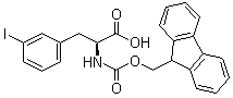 structure of CAS# 210282-31-8, N-[芴甲氧羰基]-3-碘-L-苯丙氨酸