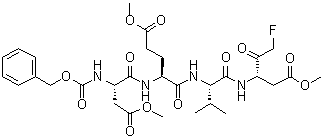 CAS 登录号：210344-95-9, N-苄氧羰基-L-alpha-天冬氨酰-L-alpha-谷氨酰-N-[(1S)-3-氟-1-(2-甲氧基-2-氧代乙基)-2-氧代丙基]-L-缬氨酰胺 1,2-二甲酯