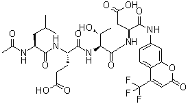 CAS # 210345-02-1, N-Acetyl-L-leucyl-L-alpha-glutamyl-L-threonyl-N-[2-oxo-4-(trifluoromethyl)-2H-1-benzopyran-7-yl]-L-alpha-asparagine