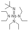 structure of CAS# 210363-27-2, 叔丁基亚胺基三(二乙氨基)铌