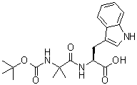 N-[(1,1-Dimethylethoxy)carbonyl]-2-methylalanyl-L-tryptophan molecular structure (CAS 210481-85-9)
