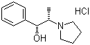 CAS 登录号：210558-66-0, (1S,2R)-1-苯基-2-(1-吡咯烷基)-1-丙醇盐酸盐