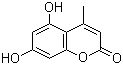 structure of CAS# 2107-76-8, 5,7-二羟基-4-甲基香豆素
