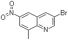 3-Bromo-8-methyl-6-nitroquinoline molecular structure (CAS 210708-22-8)