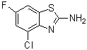structure of CAS# 210834-98-3, 4-氯-6-氟-2-苯并噻唑胺