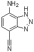 structure of CAS# 211096-53-6, 7-Amino-1H-benzotriazole-4-carbonitrile