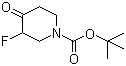 structure of CAS# 211108-50-8, 3-氟-4-氧代哌啶-1-甲酸叔丁酯