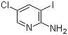 structure of CAS# 211308-81-5, 2-Amino-5-chloro-3-iodopyridine