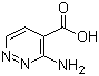 3-Amino-4-pyridazinecarboxylic acid molecular structure (CAS 21141-03-7)