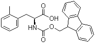 structure of CAS# 211637-75-1, Fmoc-L-2-甲基苯丙氨酸