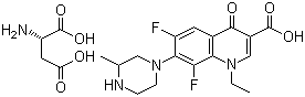 structure of CAS# 211690-33-4, 天门冬氨酸洛美沙星