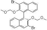 structure of CAS# 211734-49-5, (1R)-3,3'-二溴-2,2'-二(甲氧基甲氧基)-1,1'-联萘