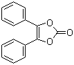 CAS 登录号：21240-34-6, 4,5-二苯基-1,3-二氧戊环烯-2-酮, 苯偶姻环碳酸酯, 1,2-二苯基亚乙烯基碳酸酯