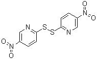 structure of CAS# 2127-10-8, 2,2'-Bis(5-nitropyridyl) disulfide