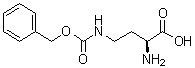 structure of CAS# 2130-77-0, N4-(苄氧羰基)-L-2,4-二氨基丁酸