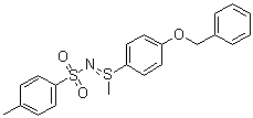 structure of CAS# 21306-65-0, S-[4-(苄氧基)苯基]-S-甲基-N-(对甲苯基磺酰基)-硫亚胺