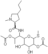 structure of CAS# 2132-62-9, Lincomycin 2,7-diacetate